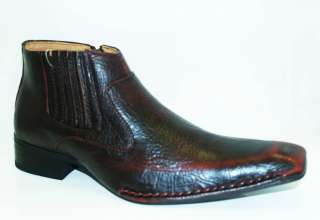   Style Mens Patrick Blood Plain Toe Demi Leather Dress Boot  