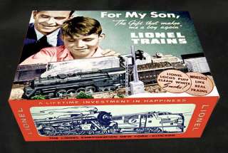 LIONEL TRAIN ADVERTISEMENT BOX WITH COIN COLLECTION***  
