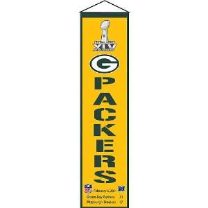   Green Bay Packers Super Bowl XLV Champions Banner: Sports & Outdoors