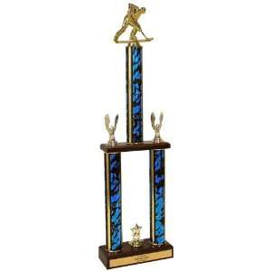  Quick Ship Roller Hockey Trophies   Wood Base Sports 