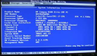 HP Compaq 8100 Elite Core i7 870 2.93GHz/1TB/16GB DESKTOP COMPUTER PC 