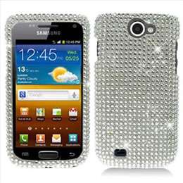 Black Bling Diamond Hard Case Cover for T Mobile Samsung Exhibit 2 II 