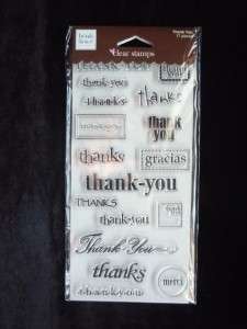 17 pc.Clear Stamp Set ~THANK YOU~ HEIDI GRACE  