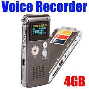Rechargeable 4GB Digital Telephone Sound Voice Recorder Dictaphone  