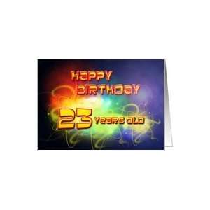   swirling lights Birthday Card, 23 years old Card: Toys & Games