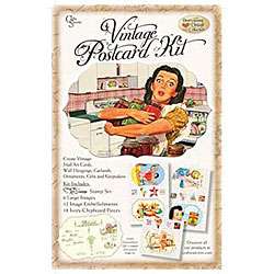 Crafty Secrets Kitchen Vintage Postcard Kit  