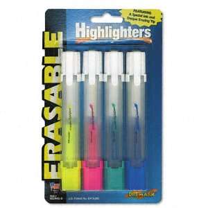    Erasable Highlighter, Versatip, Assorted Colors, 4/Pk   Sold As 1 