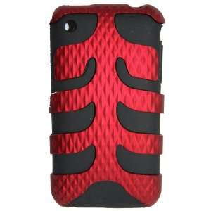  KingCase iPhone 3G & 3GS   Rugged Fishbone Case (Red 