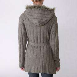   Collection Happie Womens Cable Knit Duster Sweater  