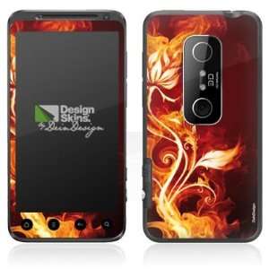  Design Skins for HTC EVO 3D   Burning Rose Design Folie 