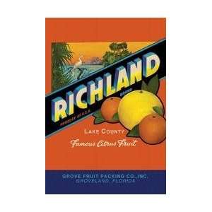  Richland Brand Citrus 20x30 poster