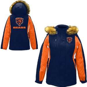  Womens Chicago Bears Team Color Parka: Sports & Outdoors