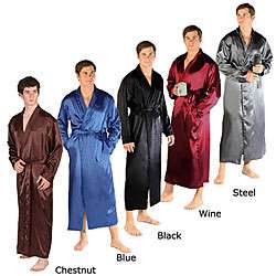 Mystic Clothing Mens Luxurious Long Satin Robe  Overstock