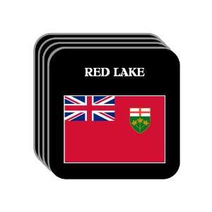  Ontario   RED LAKE Set of 4 Mini Mousepad Coasters 