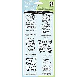 Inkadinkado Friendly Advice Clear Stamps  Overstock