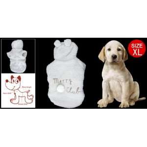   Soft Plush White Bear Style Coat Appeal for Dog Size XL: Pet Supplies