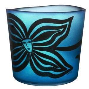  Kosta Boda Thumbelina Thumbelina Pot Blue 6 5/8 Inch: Home 
