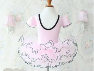 Girls Pink Party Ballet Dance Fairy Costume Tutu Dress Shirt 3 8Y 