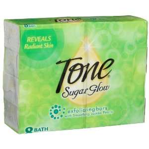  Tone Bar Soap, Sugar Glow, 4.25 Ounce Bars (Pack of 8 