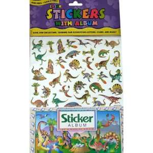    Dinosaur Stickers with Dinosaur Sticker Album Toys & Games