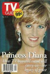 Princess Diana, September 20 26, 1997 TV Guide Magazine  