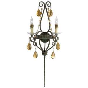 Dorato Collection 2 Light 22.5 Autumn Dusk Wall Sconce with Gold Leaf 