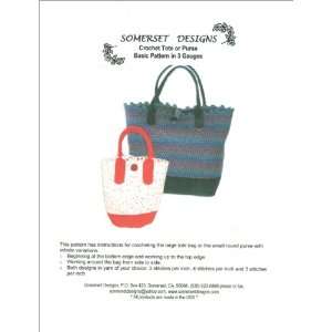   Designs Patterns Crochet Tote And Purse Arts, Crafts & Sewing