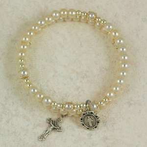  5mm Pearl Wrap Genuine Religious Charm Jewelry