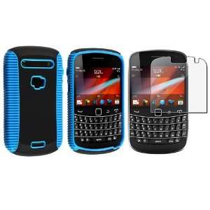  Blue TPU / Black Hard Hybrid Case for BlackBerry Bold 9900 