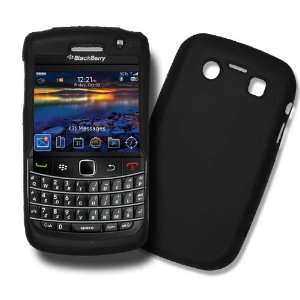 Blackberry Bold 9700 BLACK Silicone Case , Soft Rubber Skin Cover Plus 