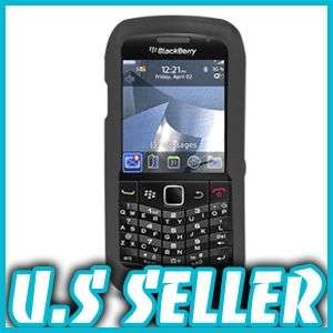 BLACK SILICONE CASE COVER FOR BLACKBERRY PEARL 3G 9100  