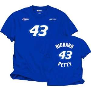  Richard Petty #43 Name and Number T Shirt Sports 
