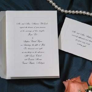  White Wedding Invitations R303 (QTY 100): Health 