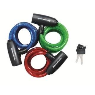 Master Lock 8127TRI Bike Lock/Cable, Blue, Green and Red, 3 Pack