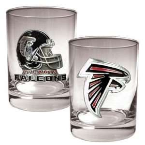  Atlanta Falcons NFL 2pc Rocks Glass Set