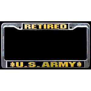  NEW US Army Retired License Plate Frame 