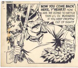   & Pirates Original Comic Art Samurai Sword 1972 Al Plastino  