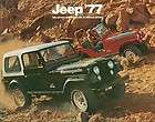 1977 Jeep 36 Page Brochure  CJ5,​CJ7,Cherokee,W​agoneer,Pickup 