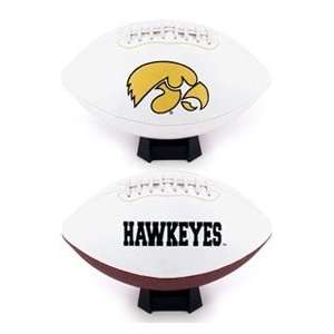  Iowa Hawkeyes NCAA Full Size Embroidered Football: Sports 