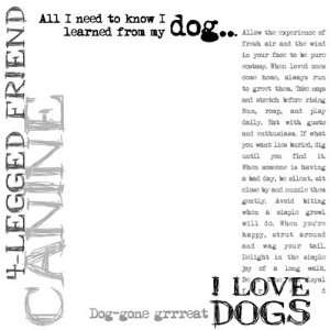  Karen Foster Design 12x12 Themed Overlay Dog Arts, Crafts 