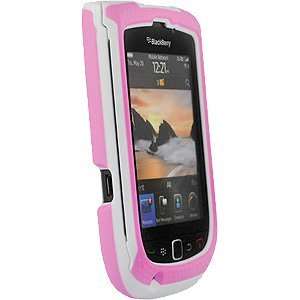   Holster for BlackBerry Torch 9800 9810, Pink / White Electronics