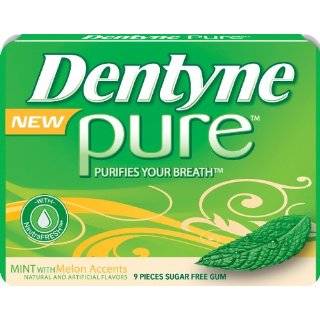 Dentyne Pure Gum, Mint with Herbal Accents, 9 Piece Packages (Pack of 