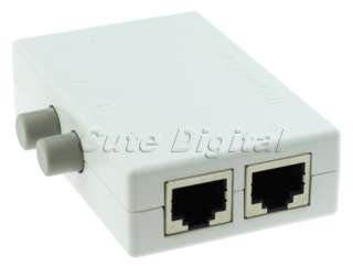 Network AB 2 Way Manual Sharing Switch Box Mini 2 Port  