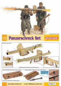 Dragon Models 1/6 Scale WWII German Panzerschreck Set Kit for 12 