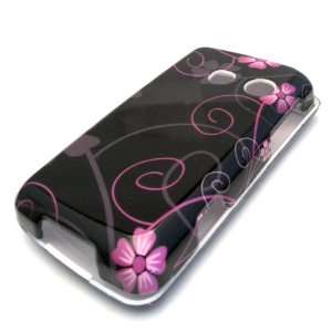  LG 511c Straight Talk Flower Vine Black Design LG511c Case 