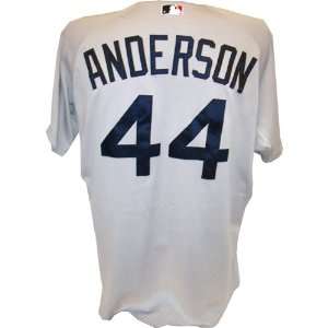  Lars Anderson #44 Red Sox 2010 Game Worn Grey Cool Base 