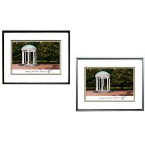 North Carolina Tar Heels   Chapel Hill   Framed Undergrad Lithograph 
