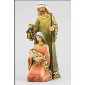   Faux Wood Carved Holy Family (Malhame 6273 1)