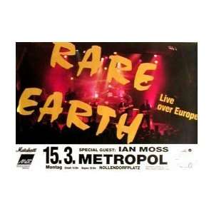 RARE EARTH Live Over Europe Music Poster 
