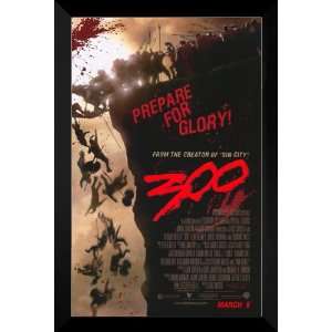  300 FRAMED 27x40 Movie Poster Gerard Butler